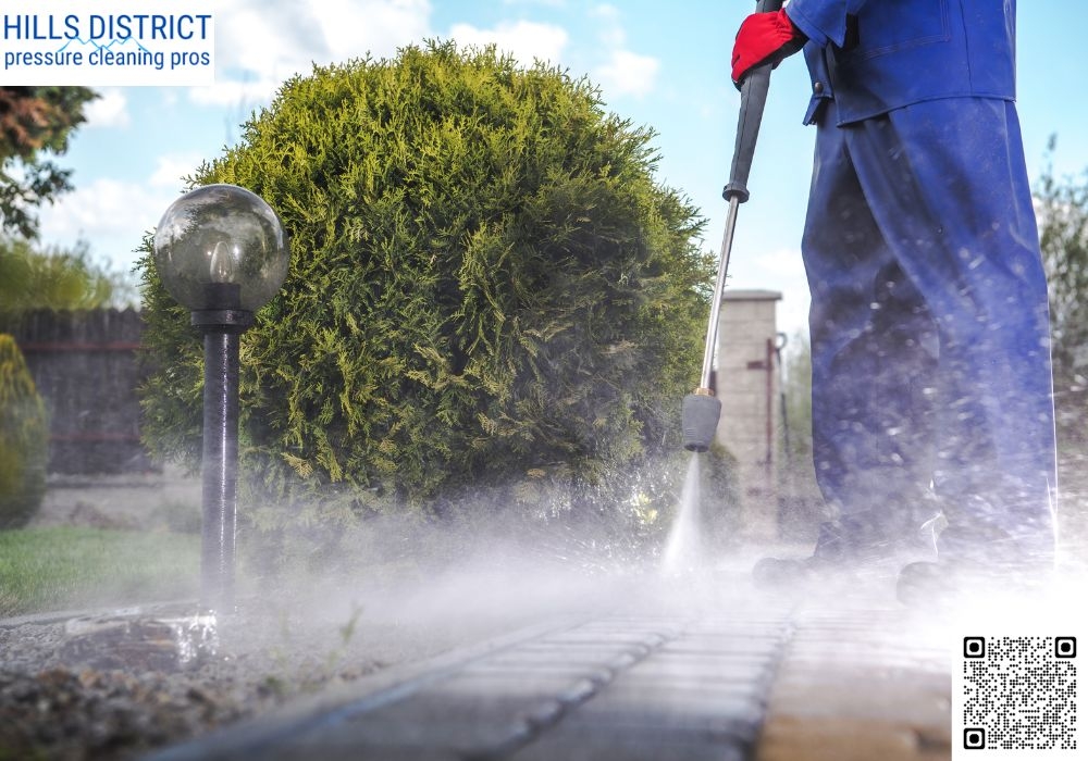 How does pressure cleaning improve curb appeal?